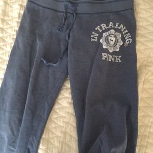 Pink soft capri lounge pants
